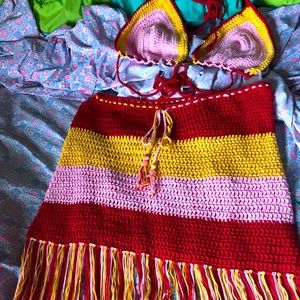 Hand made by me crochet items